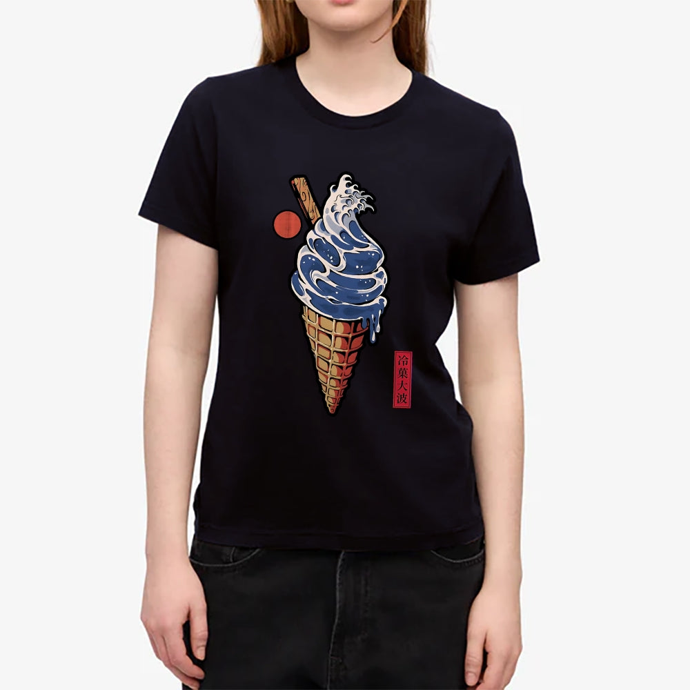 Great Wave Ice Cream Japanese Style Women's Classic Tee