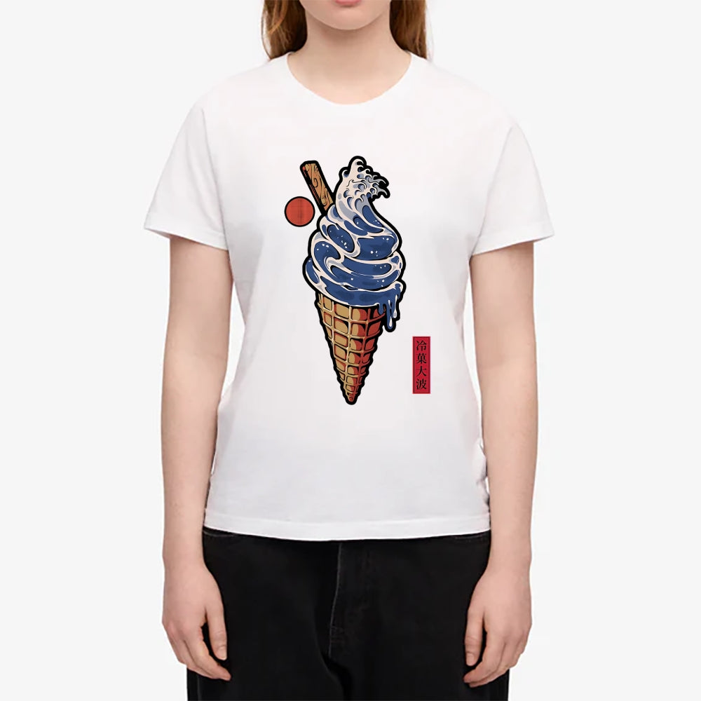 Great Wave Ice Cream Japanese Style Women's Classic Tee
