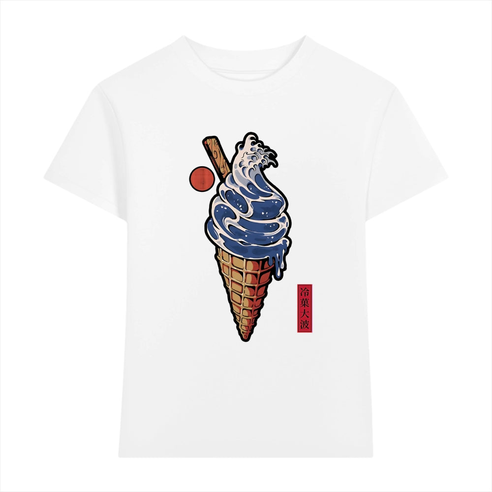 Great Wave Ice Cream Japanese Style Women's Classic Tee