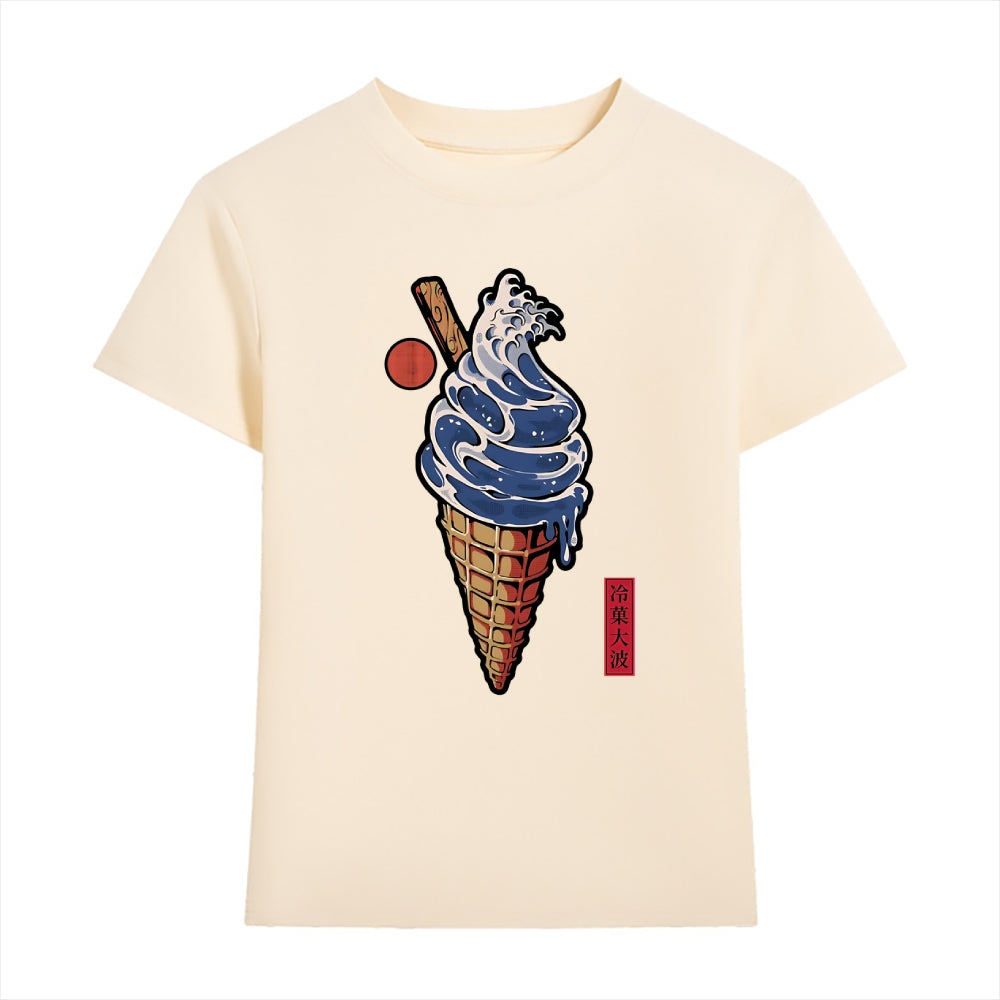 Great Wave Ice Cream Japanese Style Women's Classic Tee