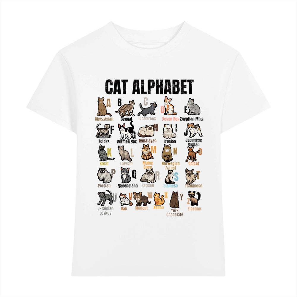 Cat Alphabet Japanese Style Women's Classic Tee