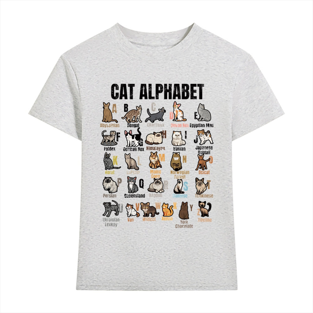 Cat Alphabet Japanese Style Women's Classic Tee
