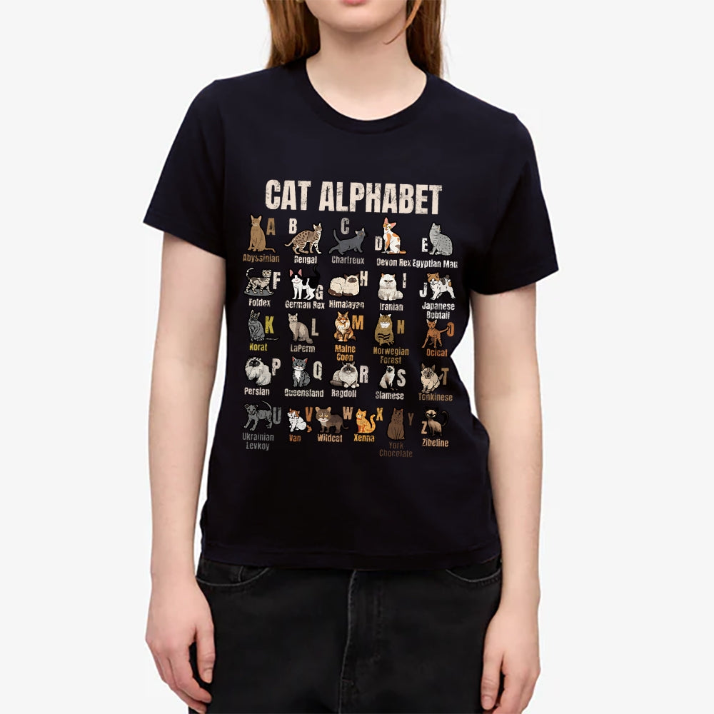 Cat Alphabet Japanese Style Women's Classic Tee