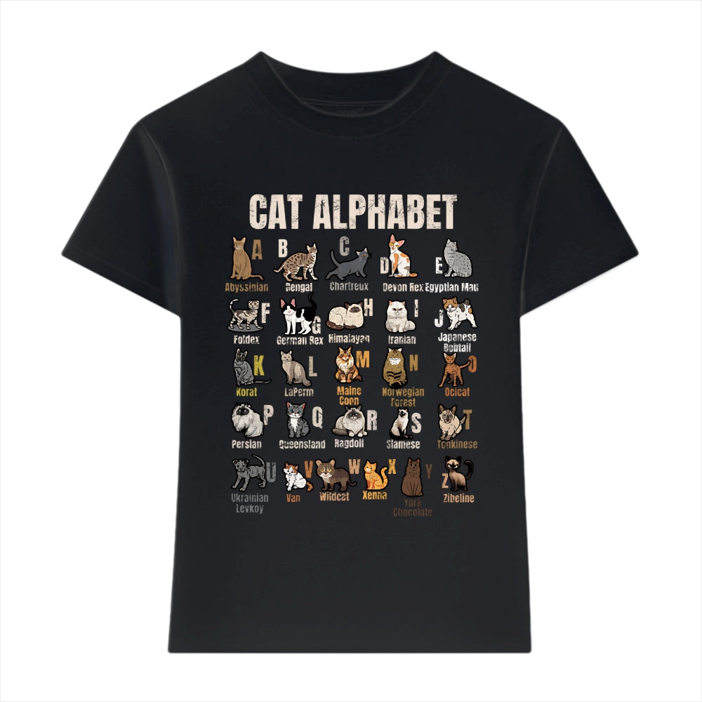 Cat Alphabet Japanese Style Women's Classic Tee