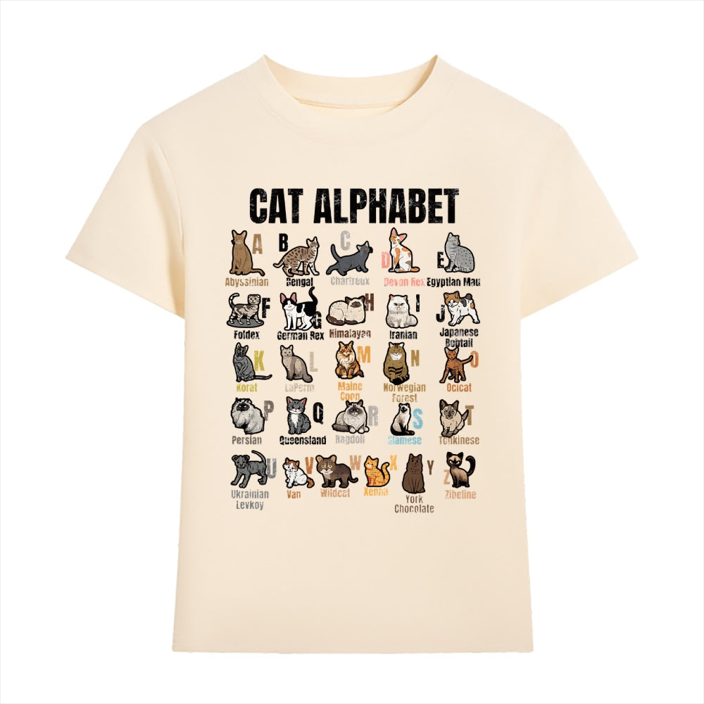 Cat Alphabet Japanese Style Women's Classic Tee