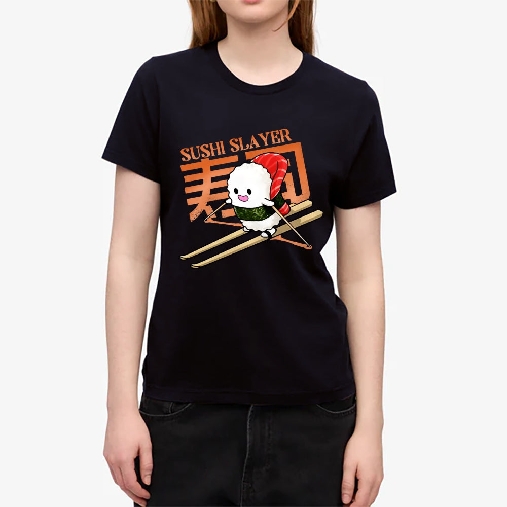 Sushi Skiing Japanese Style Women's Classic Tee
