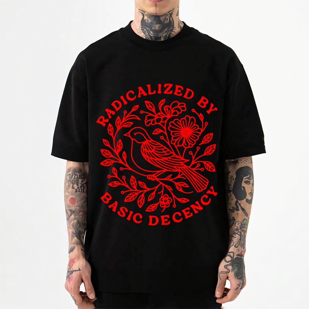 Radicalized by Basic Decency Japanese Style Classic Tee