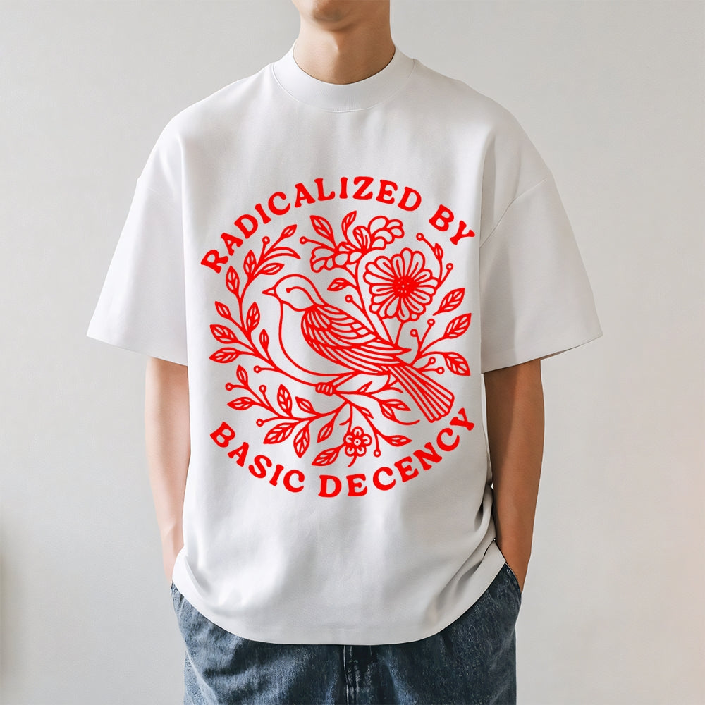 Radicalized by Basic Decency Japanese Style Classic Tee