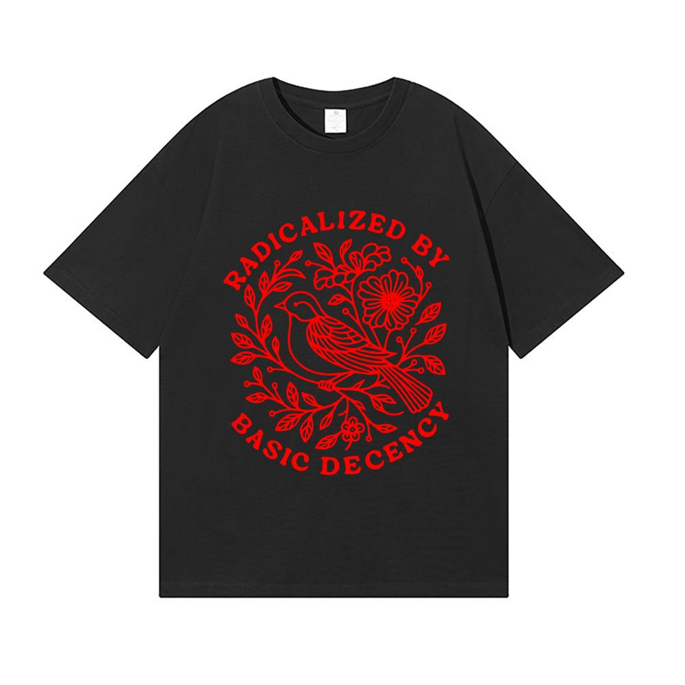 Radicalized by Basic Decency Japanese Style Classic Tee