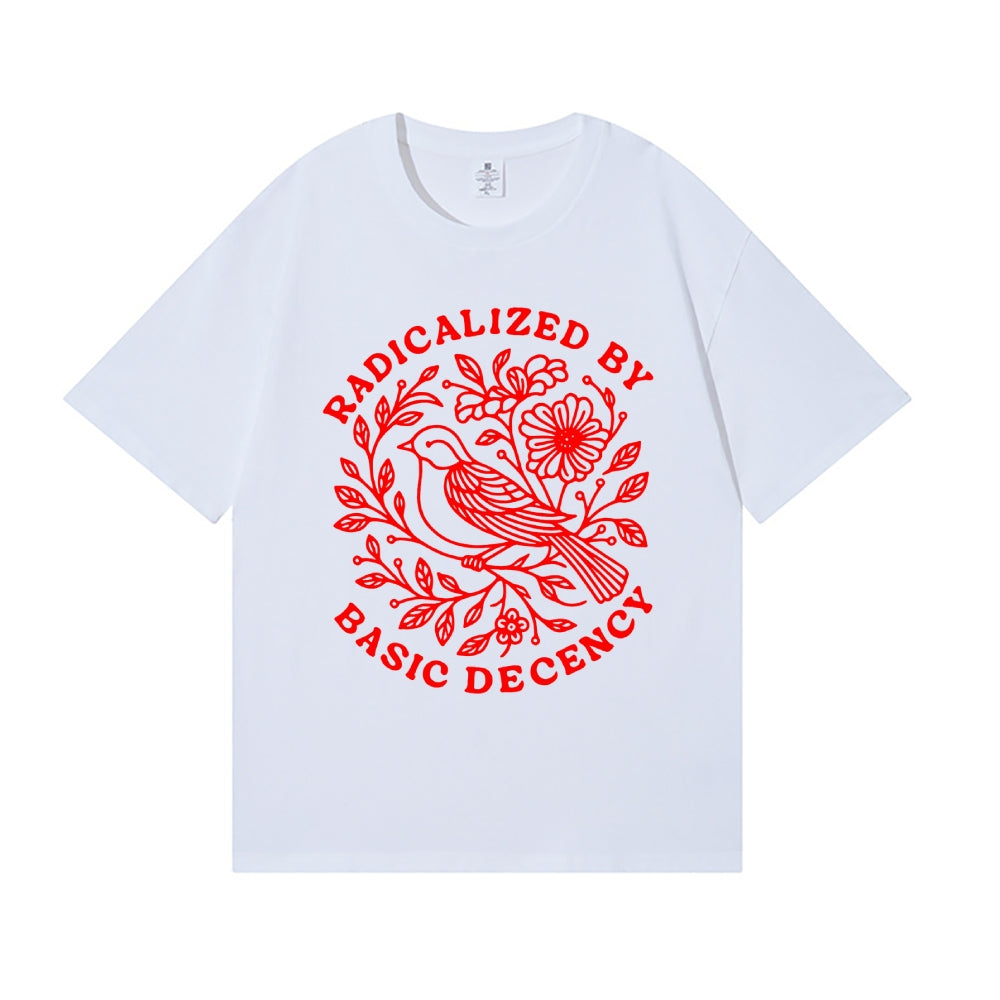 Radicalized by Basic Decency Japanese Style Classic Tee