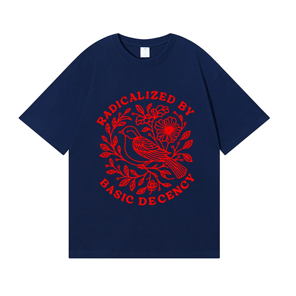 Radicalized by Basic Decency Japanese Style Classic Tee