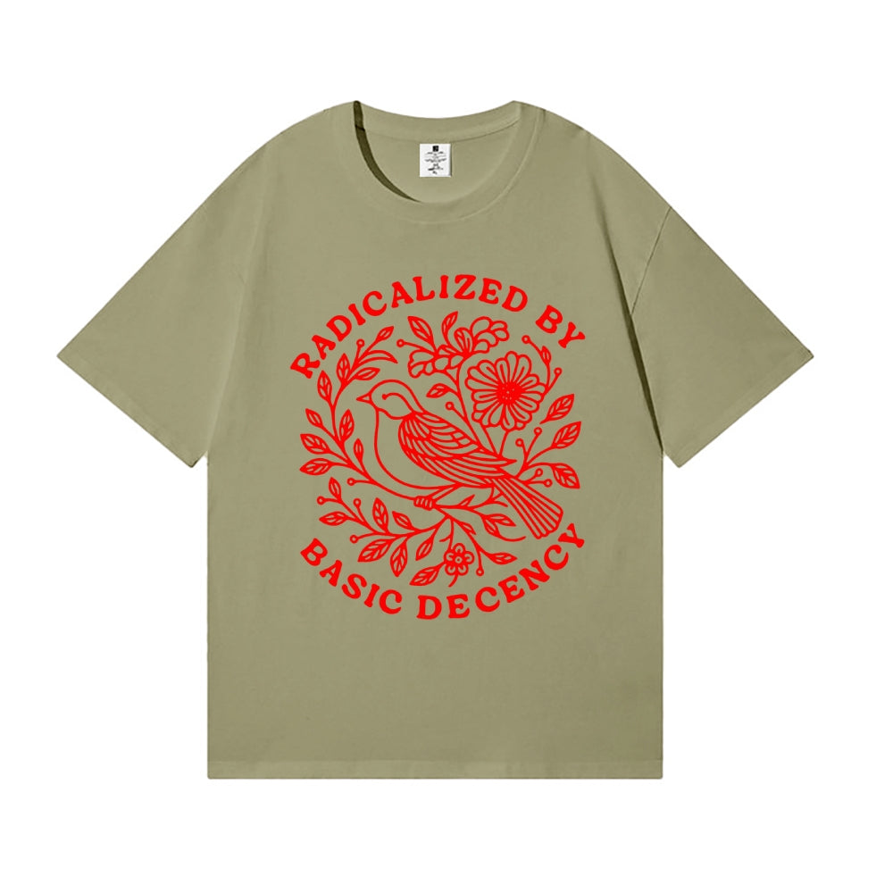 Radicalized by Basic Decency Japanese Style Classic Tee
