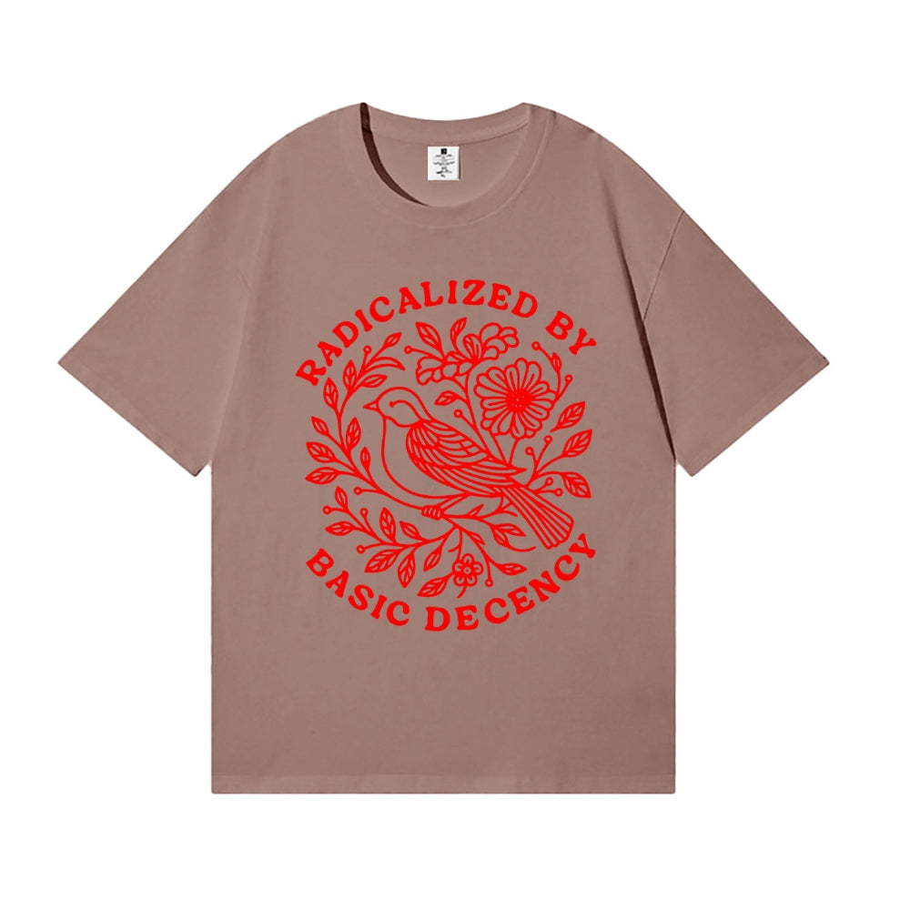 Radicalized by Basic Decency Japanese Style Classic Tee