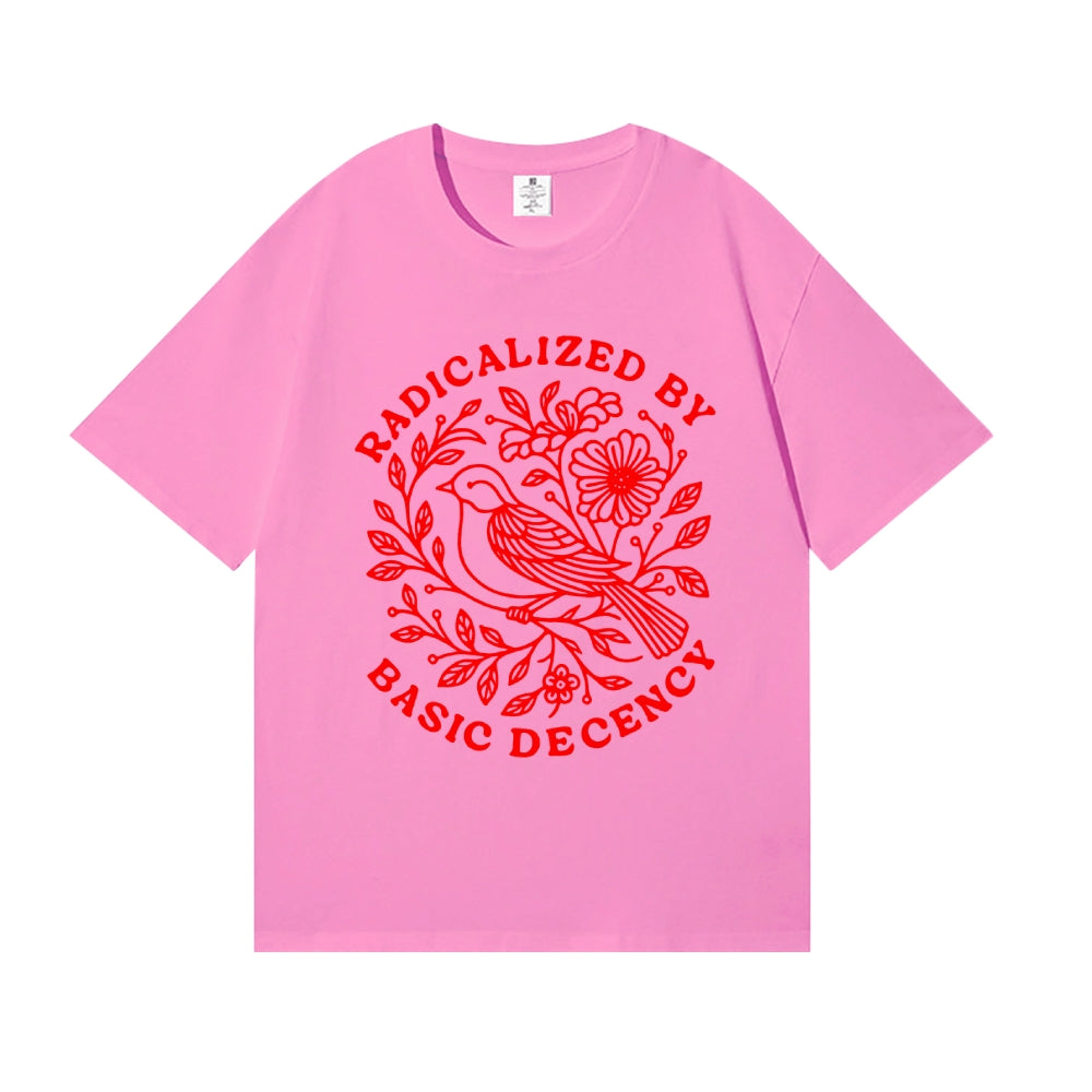 Radicalized by Basic Decency Japanese Style Classic Tee