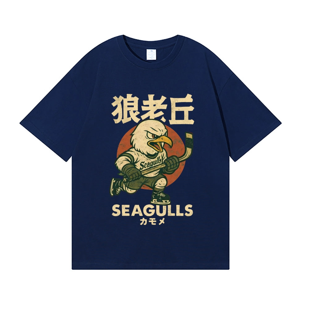 Ice Hockey Eagle Japanese Style Classic Tee