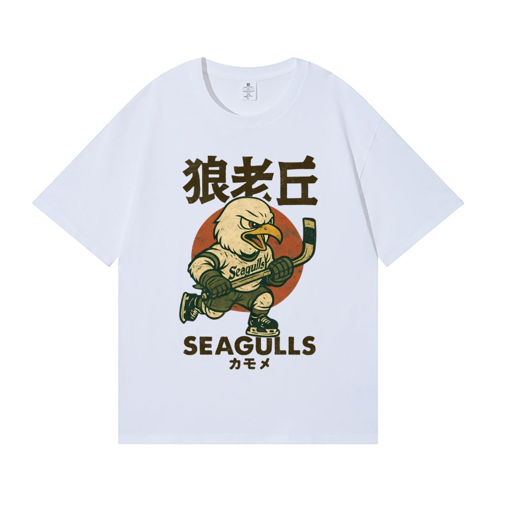 Ice Hockey Eagle Japanese Style Classic Tee