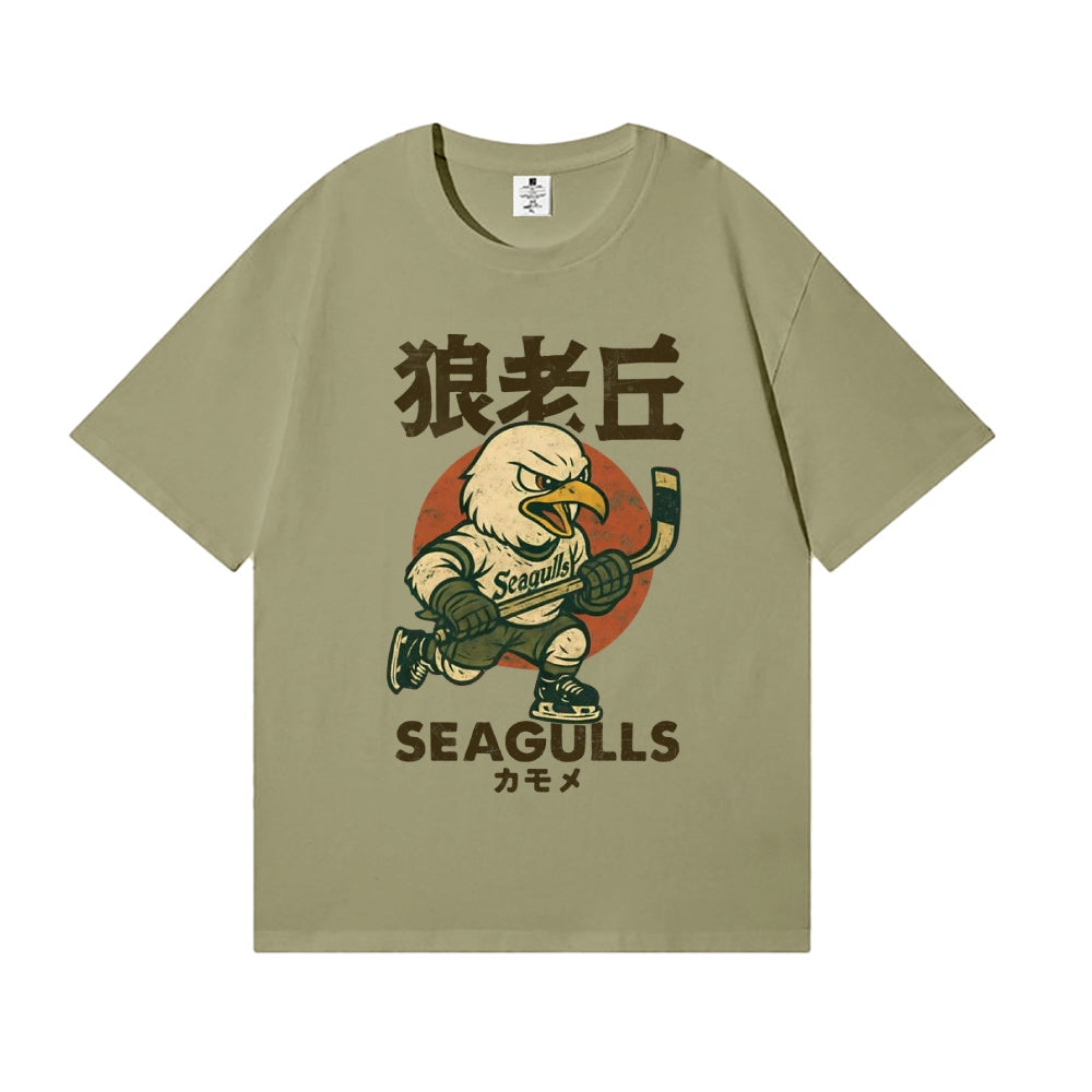 Ice Hockey Eagle Japanese Style Classic Tee