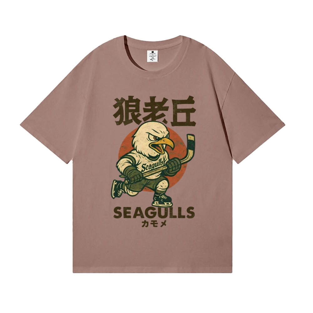 Ice Hockey Eagle Japanese Style Classic Tee
