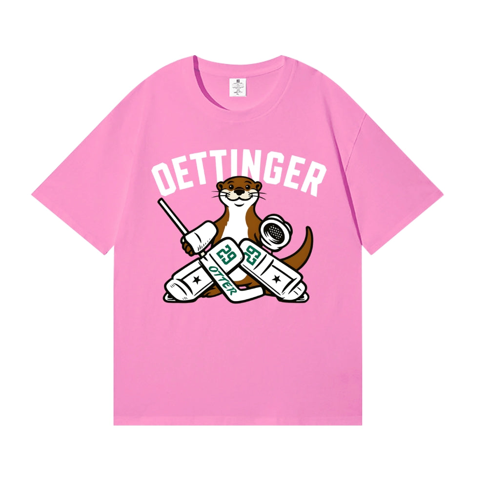 Dallas Stars Jake Oettinger Otter Ice Hookey Japanese Style Classic Tee