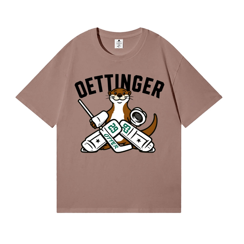 Dallas Stars Jake Oettinger Otter Ice Hookey Japanese Style Classic Tee
