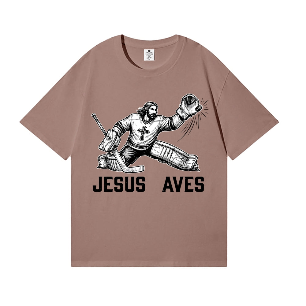 Jesus Ice Hockey Japanese Style Classic Tee