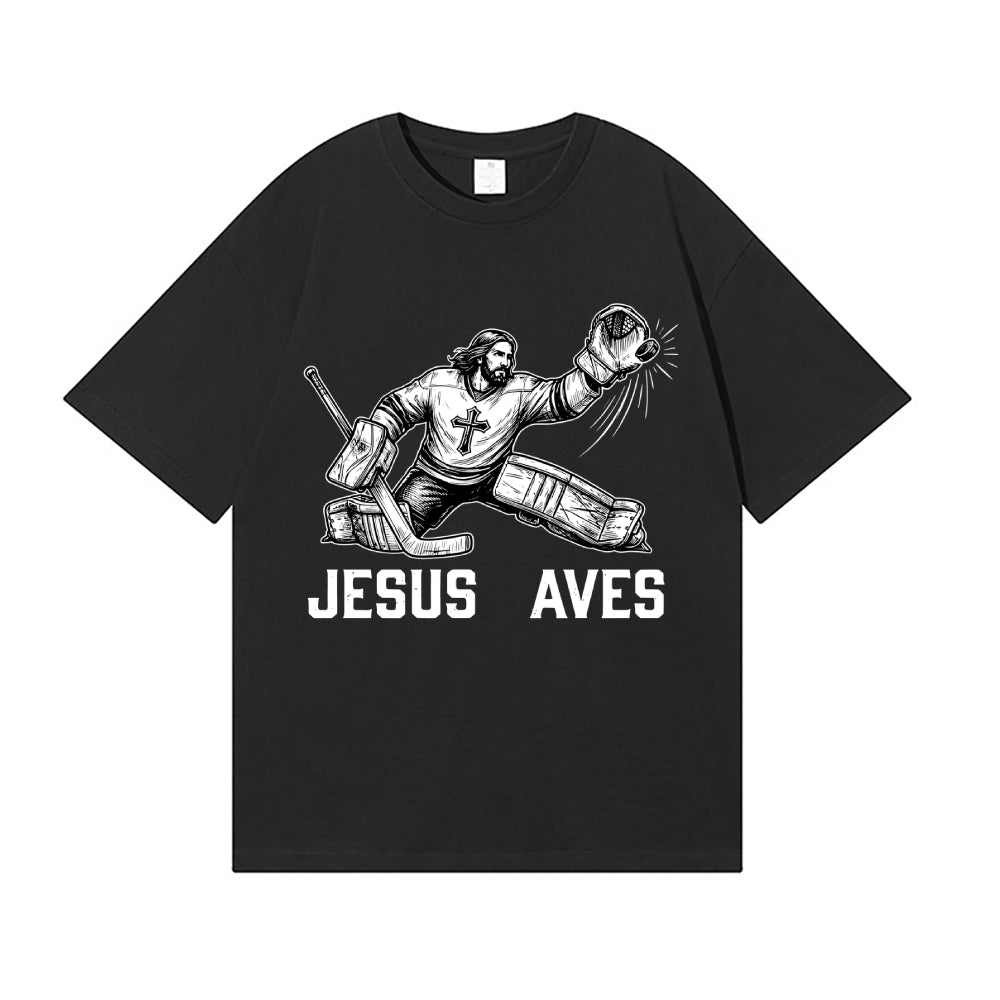 Jesus Ice Hockey Japanese Style Classic Tee