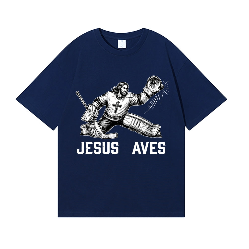 Jesus Ice Hockey Japanese Style Classic Tee