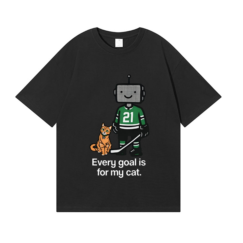 Jason Robertson Cat Ice Hockey Japanese Style Classic Tee