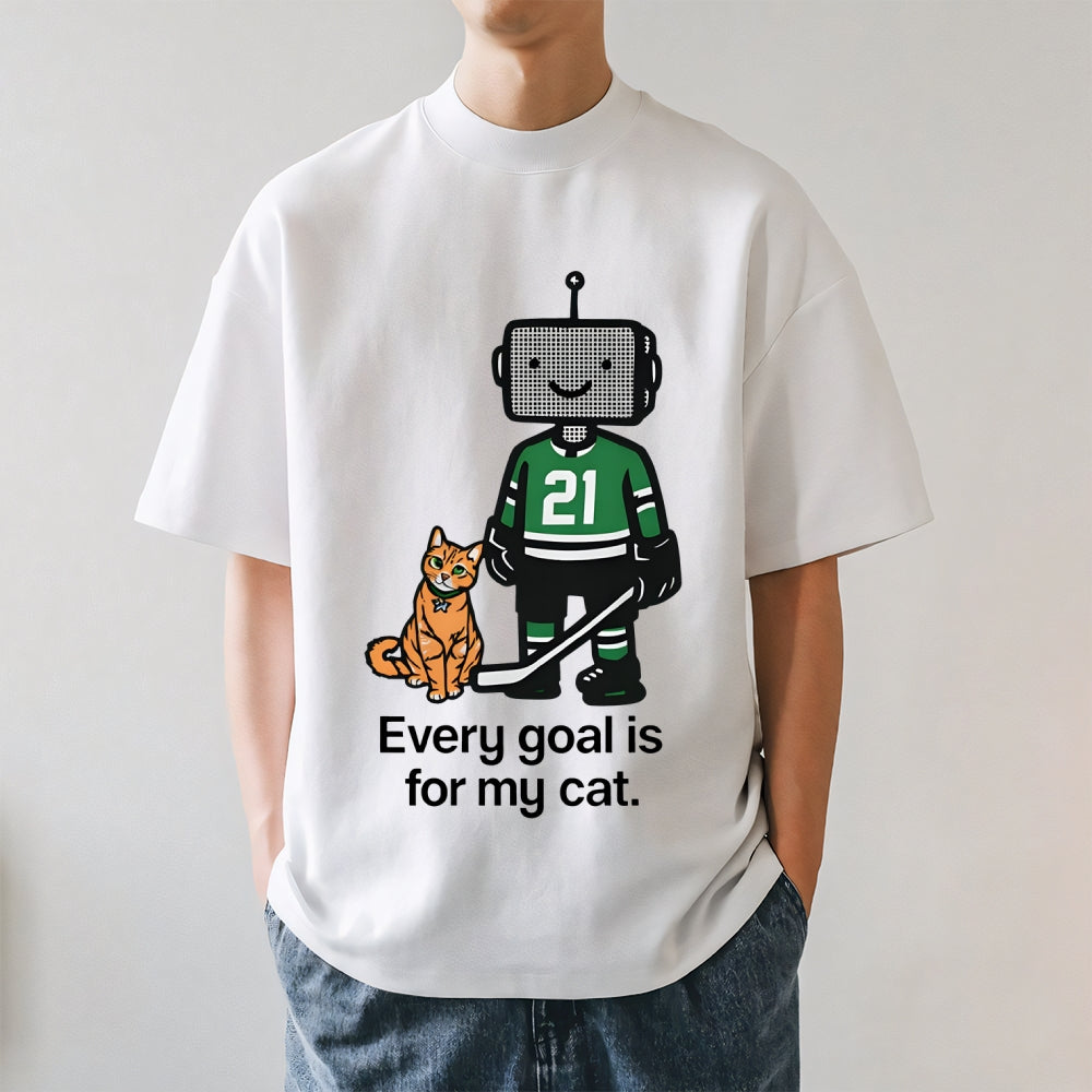 Jason Robertson Cat Ice Hockey Japanese Style Classic Tee