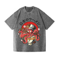 Octopus Vintage Wash Japanese Design T-Shirt