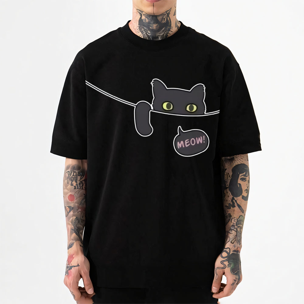 Black Cat Japanese Style Classic Tee