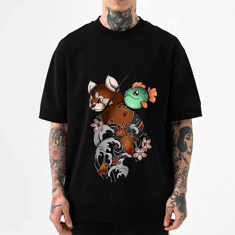 Red Panda Japanese Style Classic Tee