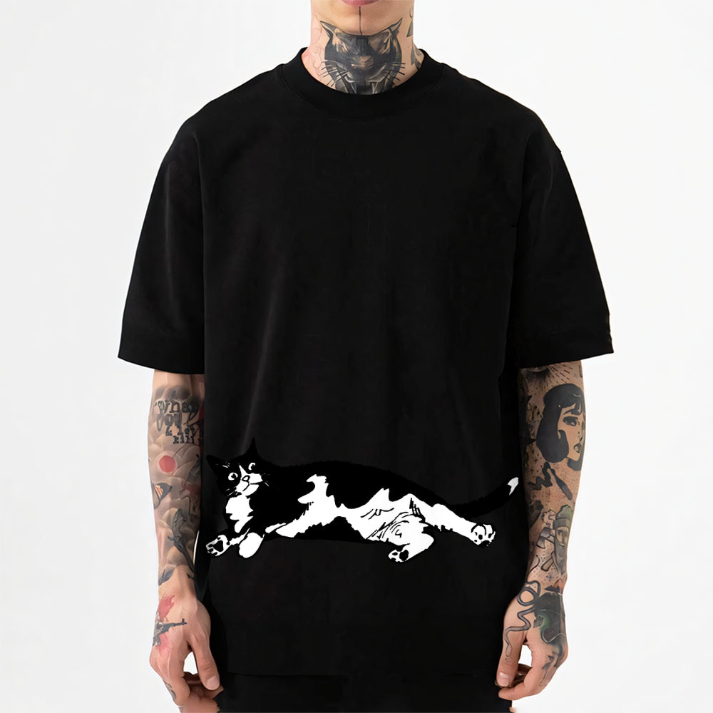 Tuxedo cat Japanese Style Classic Tee