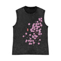 Sakura Pure Cotton Wash-Dyed Sleeveless Tank Top