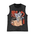 Ninja Cat Pure Cotton Wash-Dyed Sleeveless Tank Top