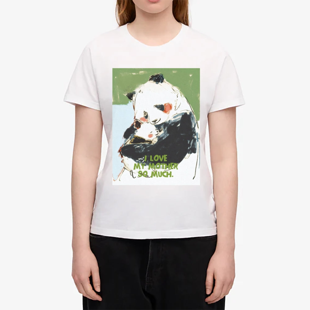 Happy Mother's Day Panda Japanese Style Women's Classic Tee