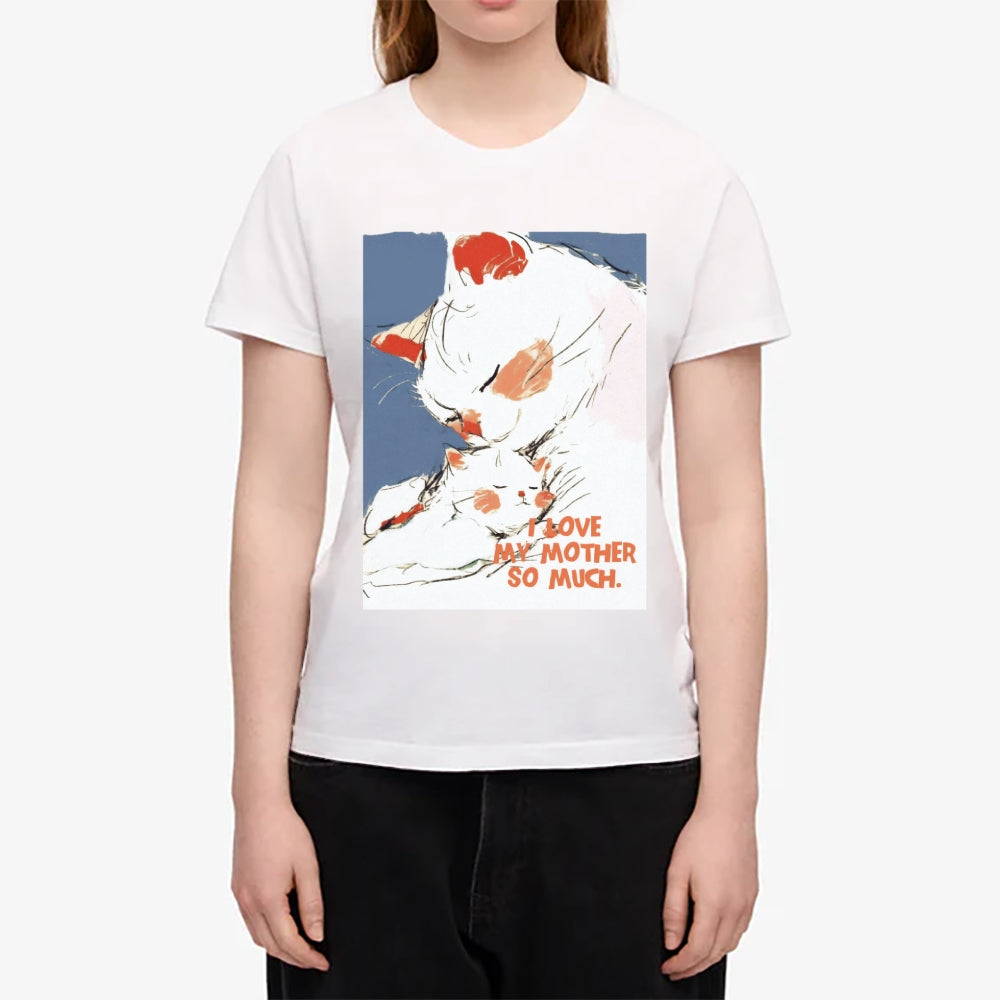 Happy Mother's Day Cat Japanese Style Women's Classic Tee