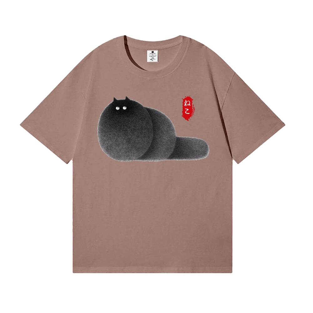 Black Cat Japanese Style Classic Tee