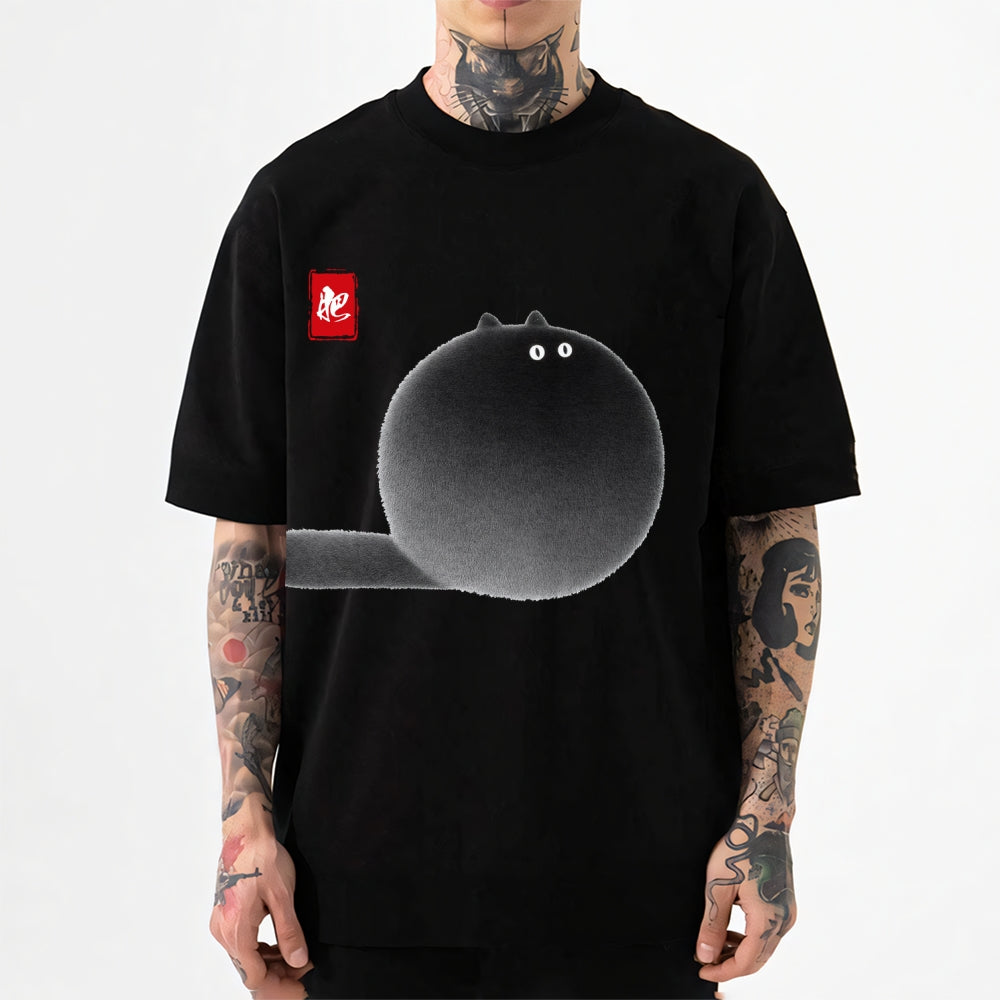 Black Cat Japanese Style Classic Tee