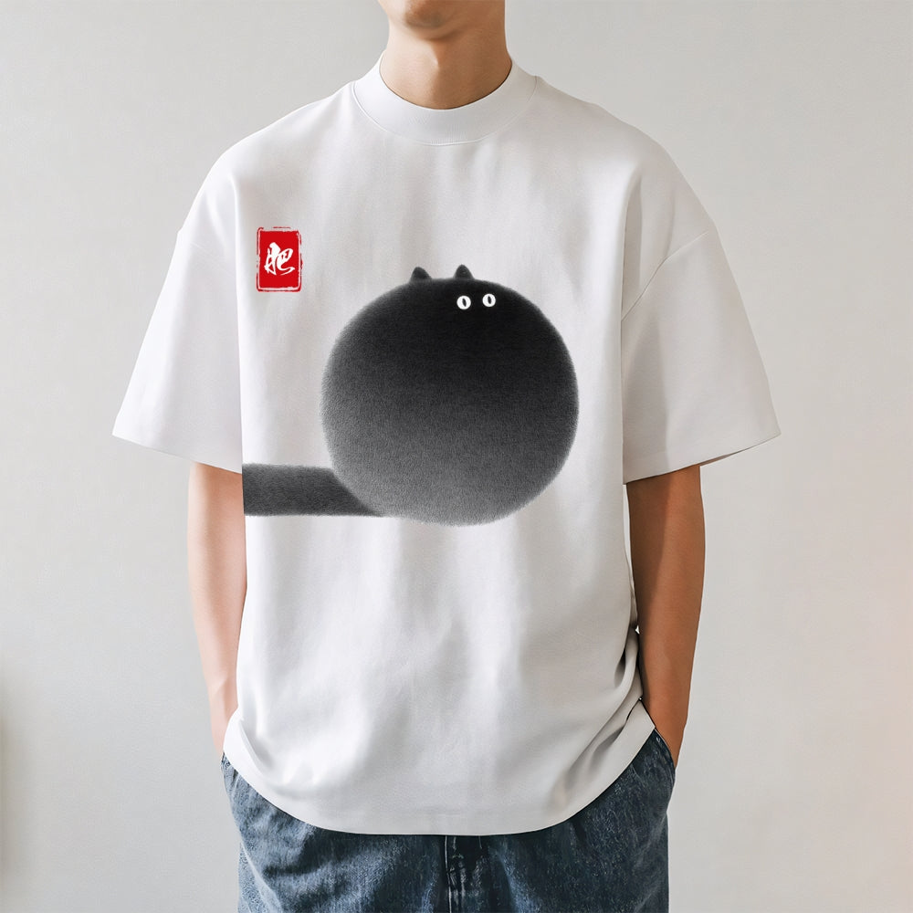 Black Cat Japanese Style Classic Tee