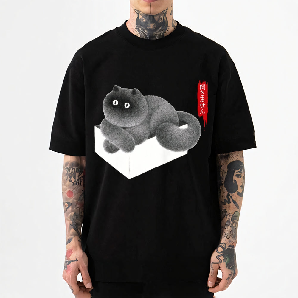 Black Cat Japanese Style Classic Tee