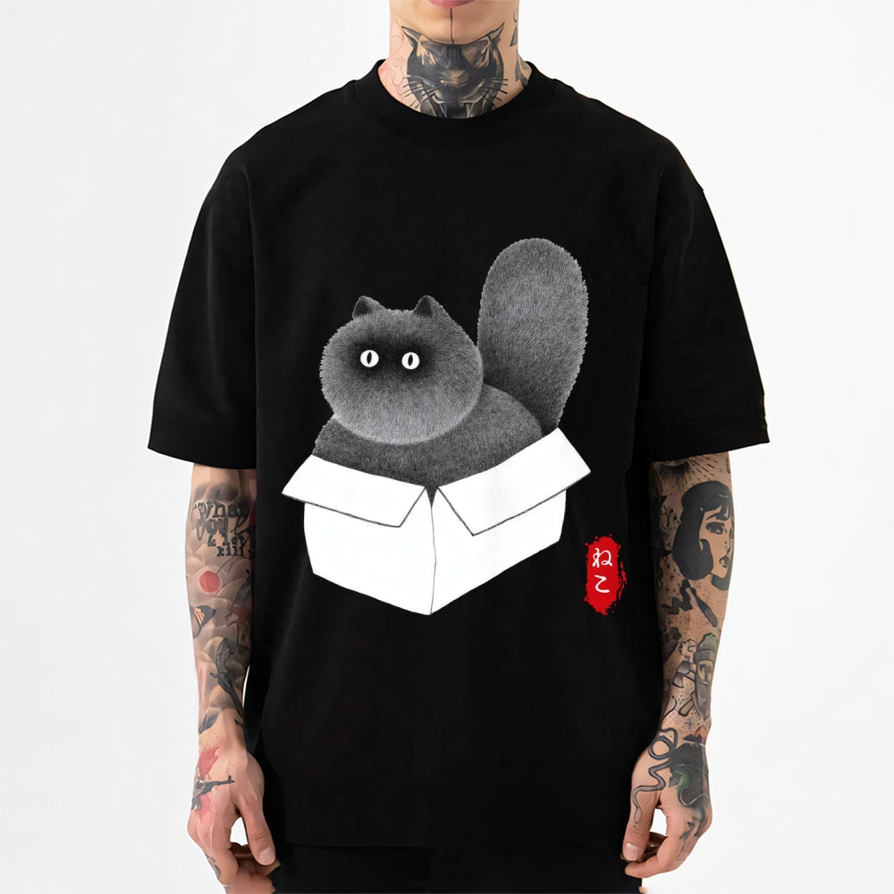 Black Cat Japanese Style Classic Tee