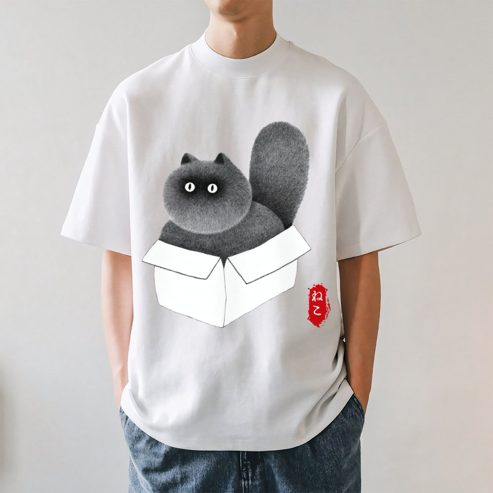 Black Cat Japanese Style Classic Tee