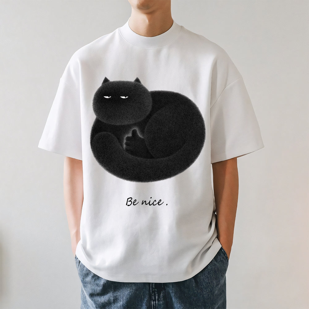 Black Cat Japanese Style Classic Tee