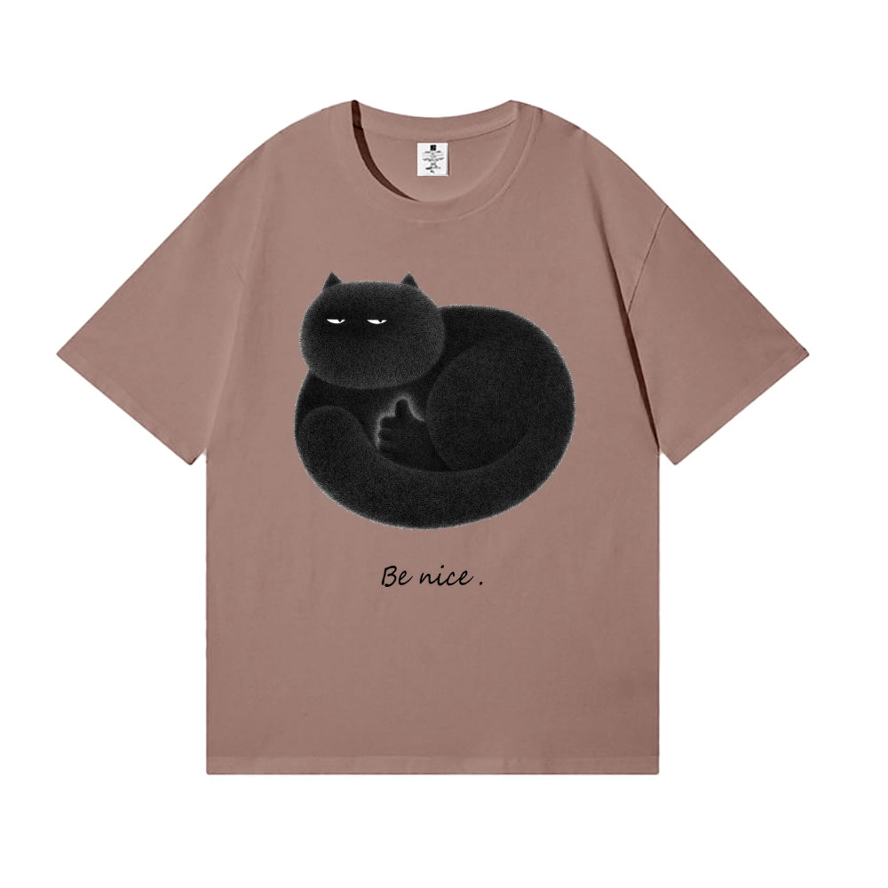 Black Cat Japanese Style Classic Tee