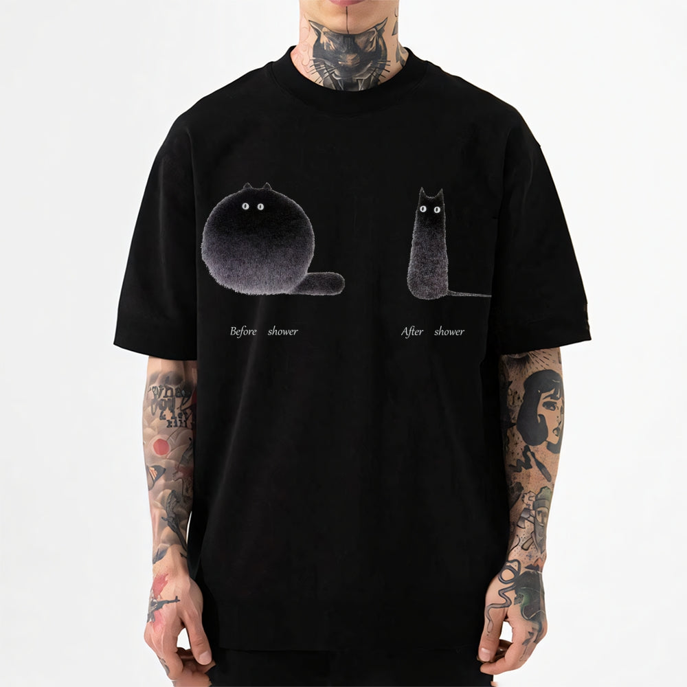 Black Cat Japanese Style Classic Tee