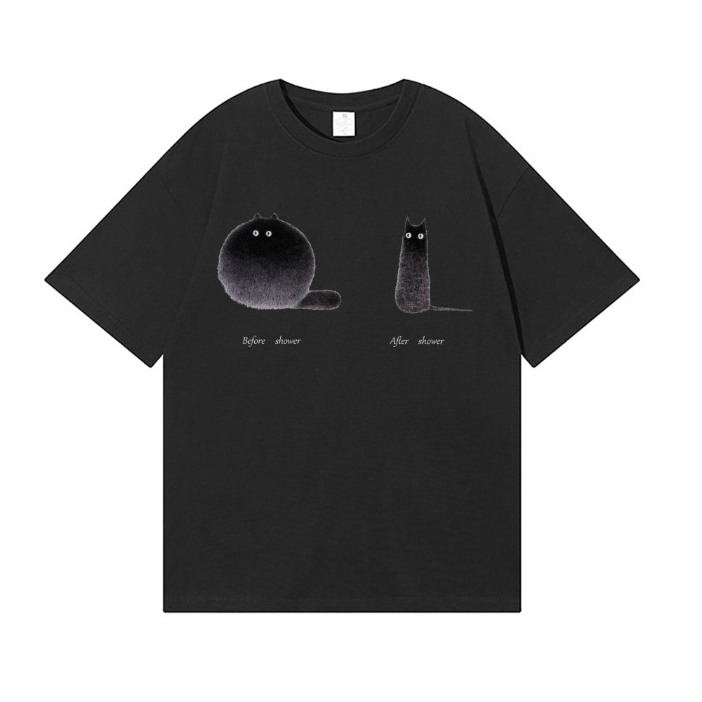 Black Cat Japanese Style Classic Tee