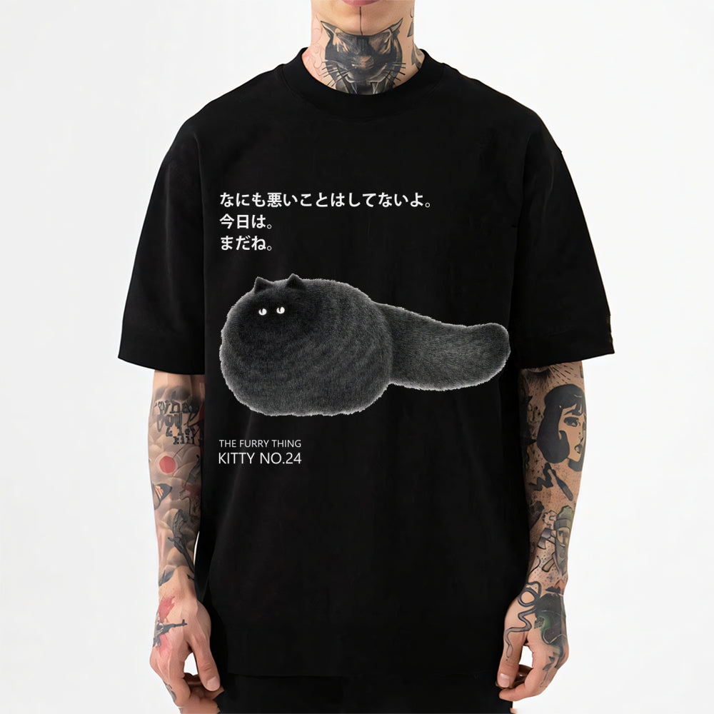 Black Cat Japanese Style Classic Tee