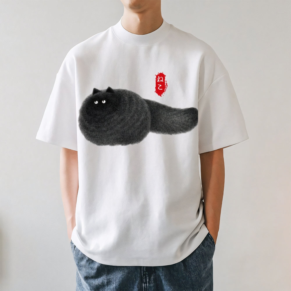 Black Cat Japanese Style Classic Tee