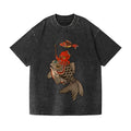 Octopus Koi Vintage Wash Japanese Design T-Shirt